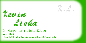 kevin liska business card